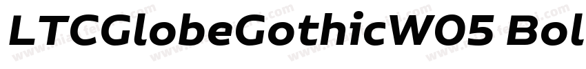 LTCGlobeGothicW05 BoldIt Regular字体转换